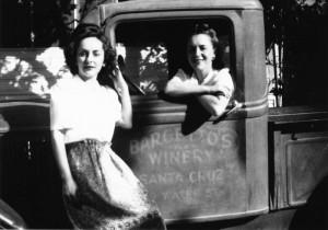 BARGETTO WINERY Delivery Truck with Norma and Emily cr 1944