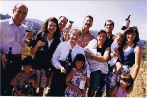 Bargetto Family after harvest at Regan Vineyards 1996